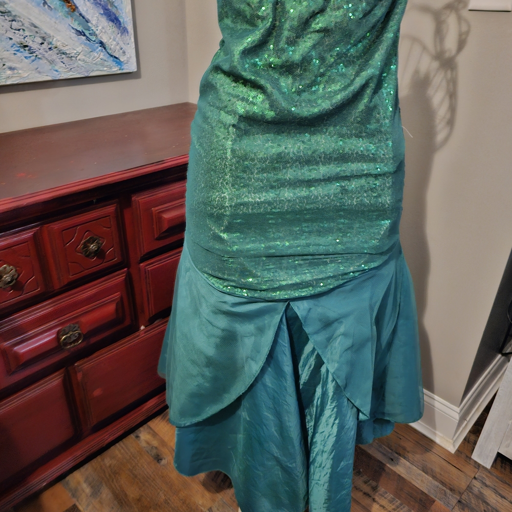 Green Sequin Mermaid Dress Large